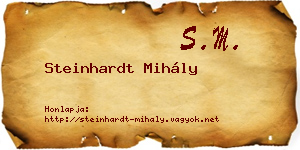 Steinhardt Mihály névjegykártya